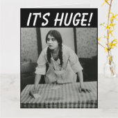 FUNNY NAUGHTY RETRO BIRTHDAY GREETING CARD KARTE (Gelbe Blume)