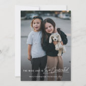 Funny Naughty The Nice List Foto Weihnachten (Vorderseite)