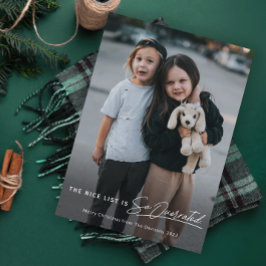 Funny Naughty The Nice List Foto Weihnachten