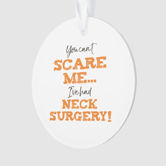 Funny Neck Operation Erholung Ornament (Vorderseite)