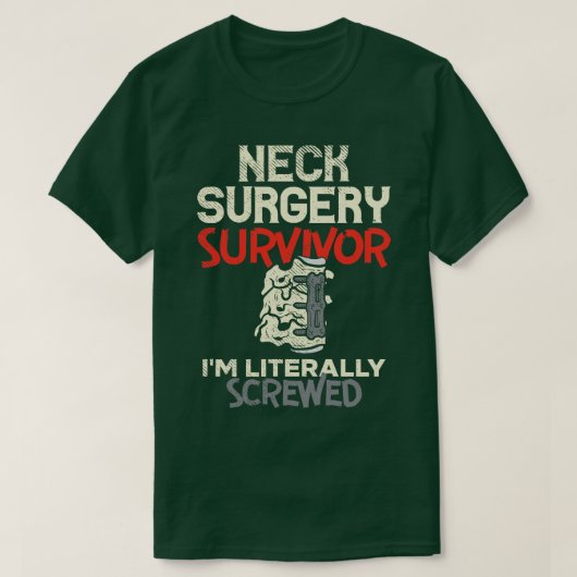 Funny Neck Operation Survivor Geschenk T-Shirt (Design vorne)