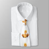 Funny Neck Tie mit glücklichen Enten - Lächeln Krawatte (Gebunden)
