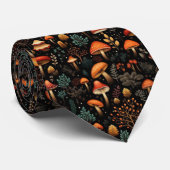 Funny Neck Tie mit Mushroom Pattern Krawatte (Gerollt)