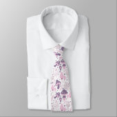 Funny Neck Tie mit Mushroom Pattern Krawatte (Gebunden)