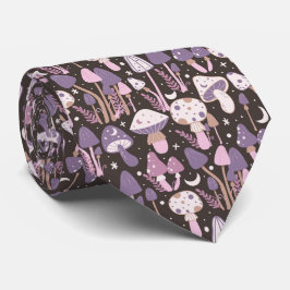 Funny Neck Tie mit Mushroom Pattern Krawatte