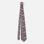Funny Neck Tie mit Mushroom Pattern Krawatte (Rückseite)