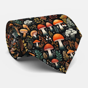 Funny Neck Tie mit Mushroom Pattern Krawatte