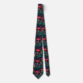 Funny Neck Tie mit Mushroom Pattern Krawatte (Vorderseite)