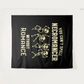 Funny Necromancer Tanz Skelette Wandteppich (Vorderseite (Horizontal))