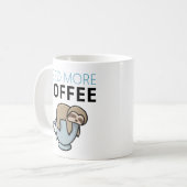 Funny Need Mehr Kaffee müde Faultier Spaß Kaffeetasse (Vorderseite Links)