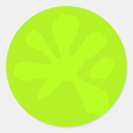 Funny neGreen Slime Grafik Moderne Spaß Kinder Runder Aufkleber