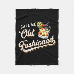 Funny nennen mich altmodische Alkoholische Whiskey Fleecedecke