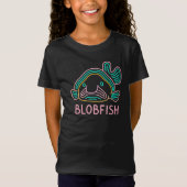 Funny Neon Blobfish – Quirky Deep Sea Cartoon T-Shirt (Vorderseite)