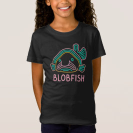 Funny Neon Blobfish – Quirky Deep Sea Cartoon T-Shirt