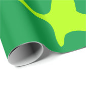 Funny neon grüne Schleimfarbe Splash Muster Kinder Geschenkpapier (Rolleneckpunkt)