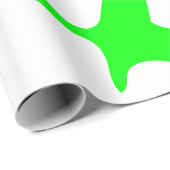Funny neon grüne Schleimfarbe spritzig cool Geschenkpapier (Rolleneckpunkt)
