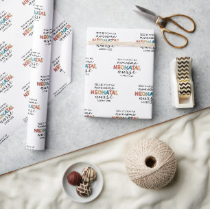 Funny Neonatal Nurse Phantastische Wertschätzung Geschenkpapier
