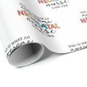Funny Neonatal Nurse Phantastische Wertschätzung Geschenkpapier (Rolleneckpunkt)