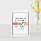 Funny Neonatal Nurse Phantastische Wertschätzung Karte (Gelbe Blume)