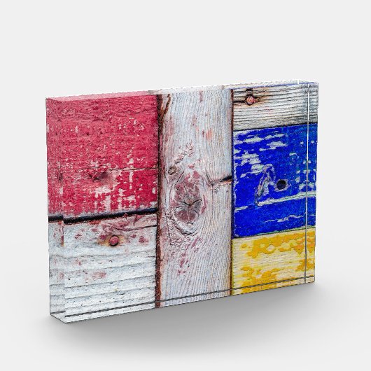 Funny Neoplastici Holzkunst Stil Fotoblock (Links)
