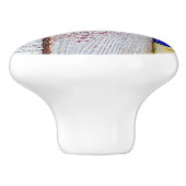 Funny Neoplastici Holzkunst Stil Keramikknauf (Seitenansicht)