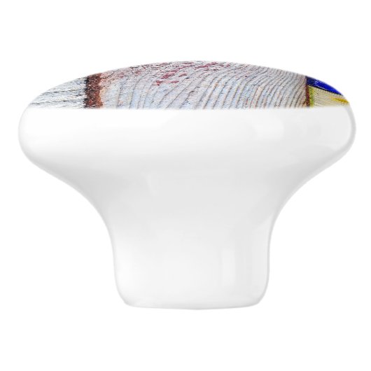 Funny Neoplastici Holzkunst Stil Keramikknauf (Seitenansicht)