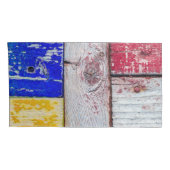 Funny Neoplastici Holzkunst Stil Kissenbezug (Rückseite-Rechts)