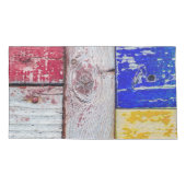 Funny Neoplastici Holzkunst Stil Kissenbezug (Rückseite-Links)