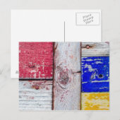 Funny Neoplastici Holzkunst Stil Postkarte (Vorne/Hinten)