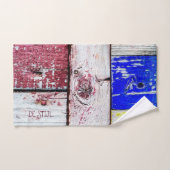 Funny Neoplasticism Holzkunst Stil anpassbar Badhandtuch Set (Handtuch)