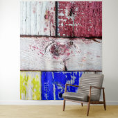 Funny Neoplasticism Holzkunst Stil anpassbar Wandteppich (Beispiel)