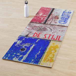 Funny Neoplasticism Holzkunst Stil anpassbar Yogamatte