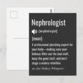Funny Nephrologist Definition Postkarte (Vorne/Hinten)
