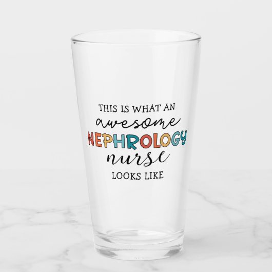 Funny Nephrology Nurse Phantastische Wertschätzung Glas (Vorderseite)