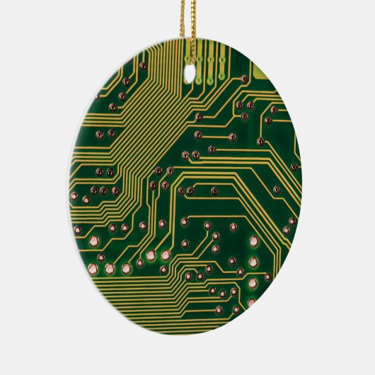 Funny Nerdy Computer Motherboard Keramikornament (Rechts)