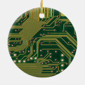 Funny Nerdy Computer Motherboard Keramikornament (Hinten)