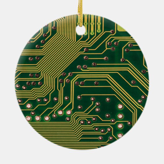 Funny Nerdy Computer Motherboard Keramikornament (Hinten)