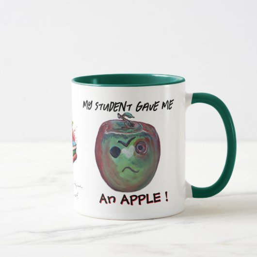 Funny Nerdy Educators Apple Tasse (Rechts)