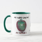 Funny Nerdy Educators Apple Tasse (Links)