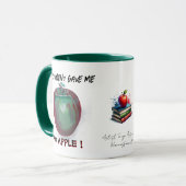 Funny Nerdy Educators Apple Tasse (Vorderseite Links)