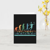 Funny Nerdy Evolve Badminton Player Evolution Spor Karte (Gelbe Blume)