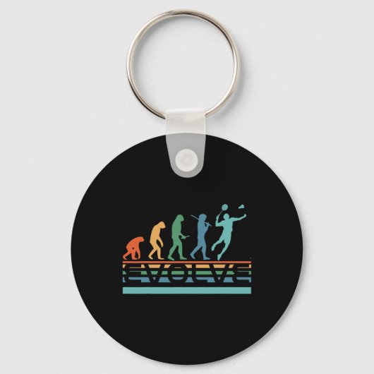Funny Nerdy Evolve Dminton Evolution Sports Schlüsselanhänger (Vorderseite)