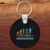 Funny Nerdy Evolve Dminton Evolution Sports Schlüsselanhänger (Vorderseite)