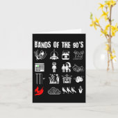 Funny Nerdy Iconic Alternative Rock Bands der 9 Karte (Gelbe Blume)