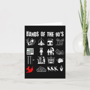 Funny Nerdy Iconic Alternative Rock Bands der 9 Karte