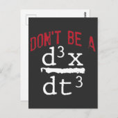 Funny Nerdy Math Physics Joke Geek Mathematik Postkarte (Vorne/Hinten)