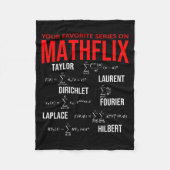 Funny Nerdy Your Favorite Series On Mathflix Math Fleecedecke (Vorderseite)