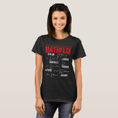Funny Nerdy Your Favorite Series On Mathflix Math T-Shirt (Vorne ganz)