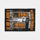 Funny Network Engineer Design For Men Network Engi Fleecedecke (Vorderseite (Horizontal))