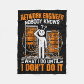 Funny Network Engineer Design For Men Network Engi Fleecedecke (Vorderseite)